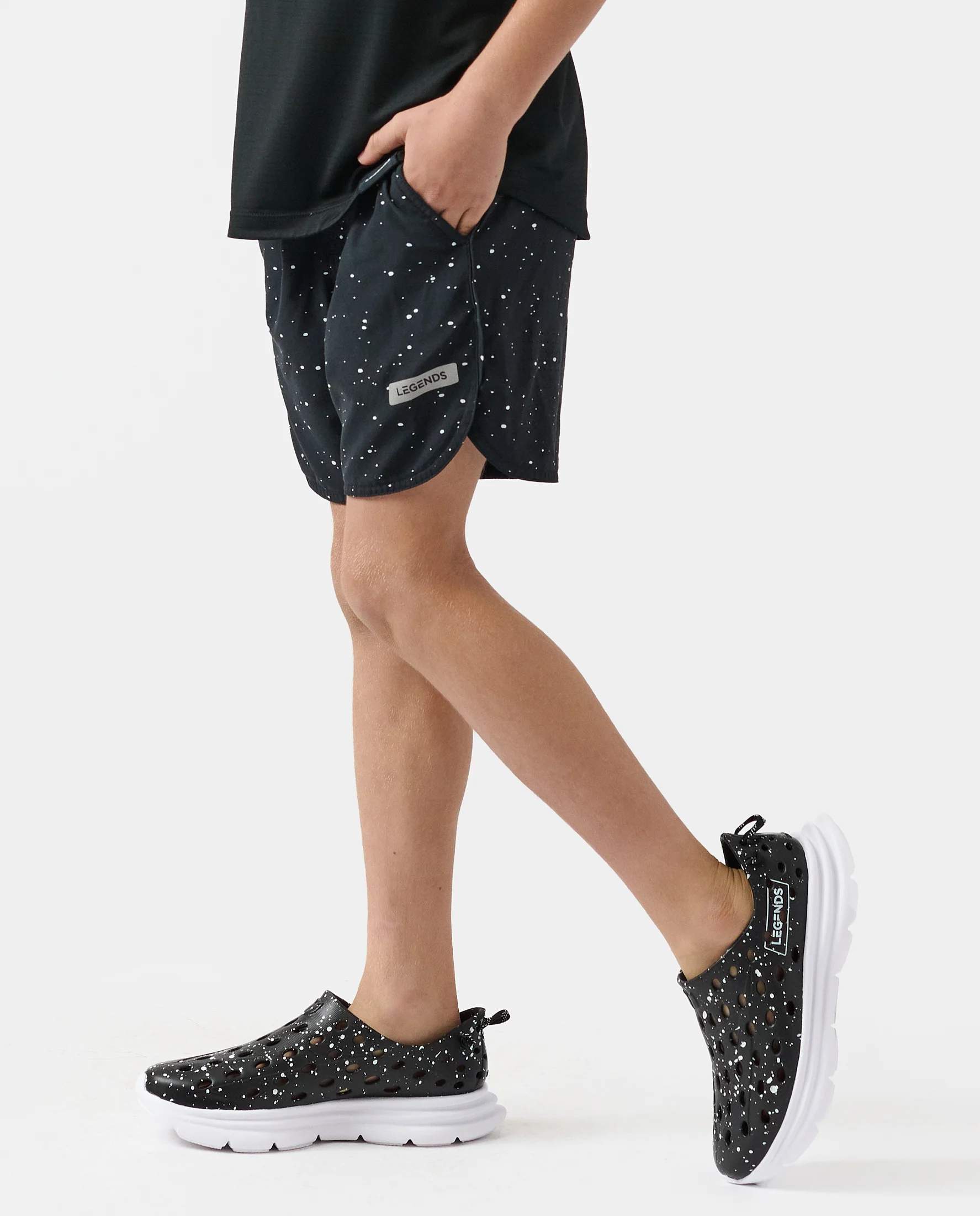 KANE x Little Legends Luka Short - Black Splatter - Image 3