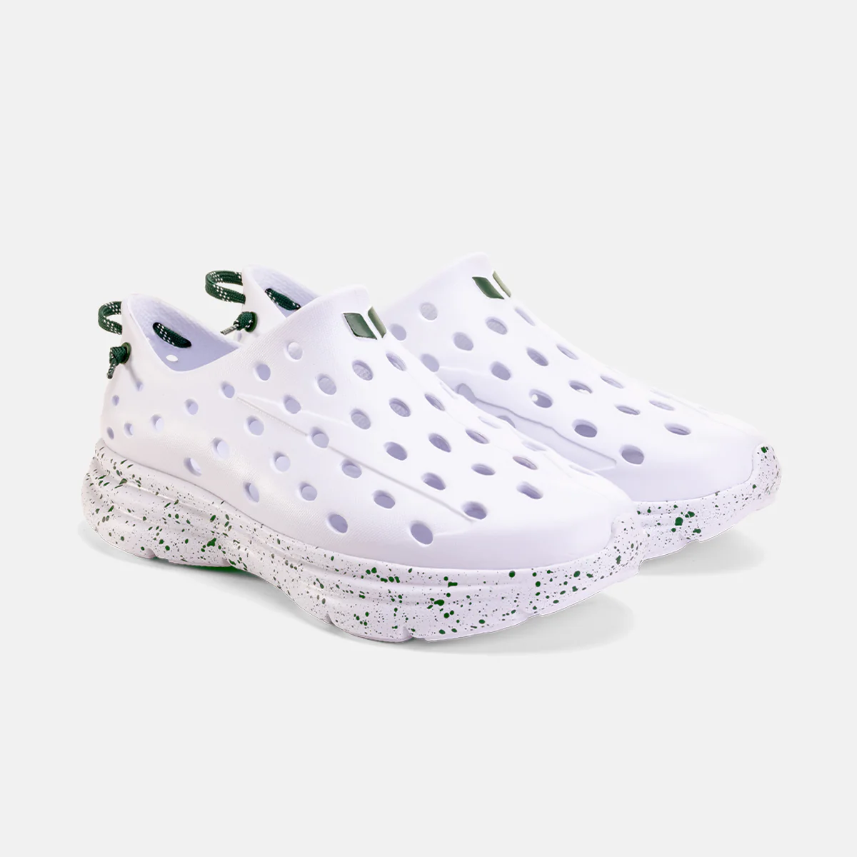 Revive Kids - All White / Green Speckle - Image 6
